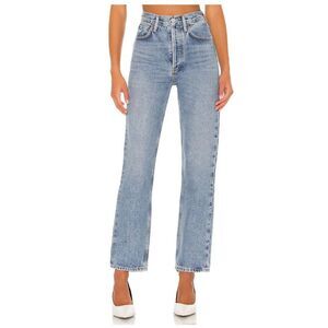 NEW Agolde 90’s Pinch Waist High Rise Straight Endless Wash Jeans Womens Size 30